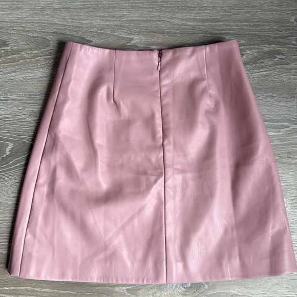 NEW Maeve Anthropologie Faux Leather Mini Skirt 2 - Picture 3 of 8